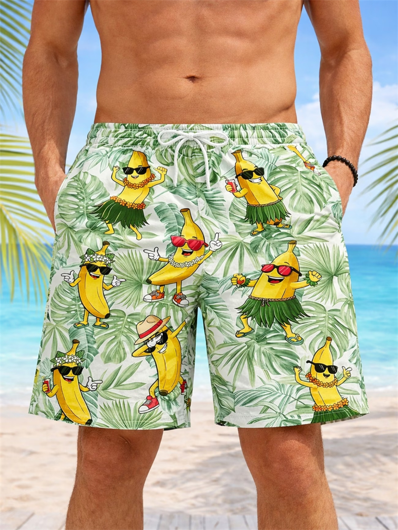 Funny Banana Print Skateboard  - Summer Clothing Material reseña y precio