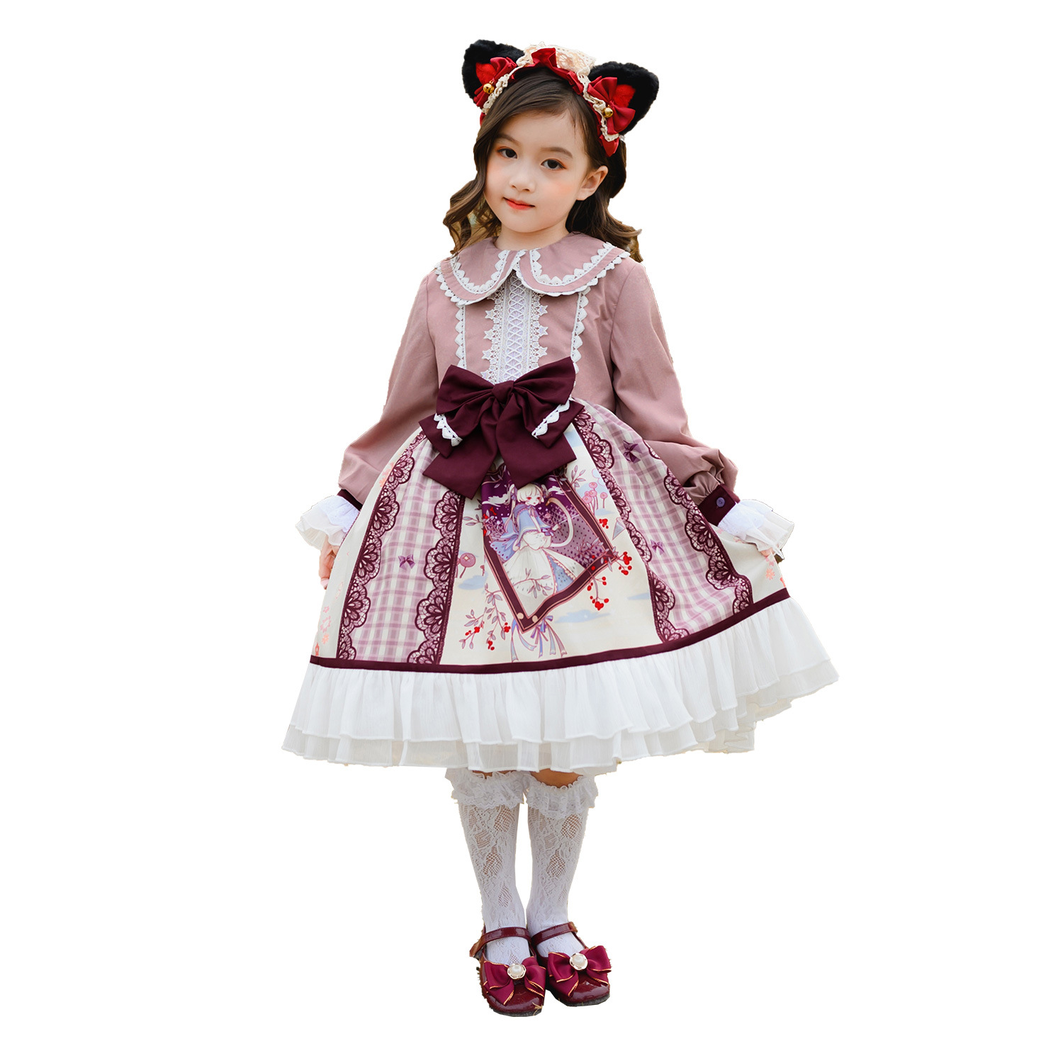 Children's Lolita Clothing Lon - Summer Clothing Set For Girls reseña y precio
