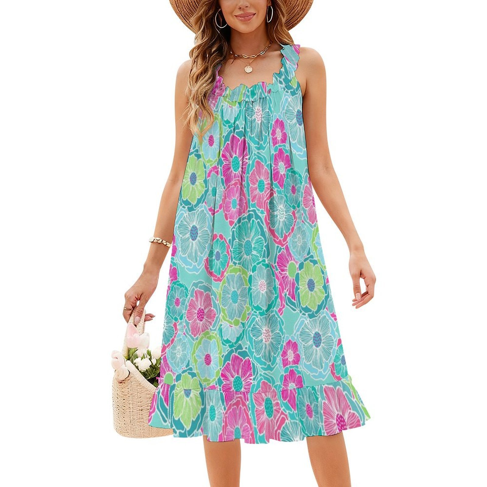 Fantasy Floral In Bold Tropica - Summer Clothing Colors reseña y precio
