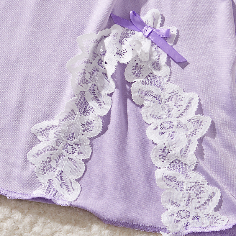 Light Purple Deep V Women Nigh - Summer Light Clothing reseña y precio