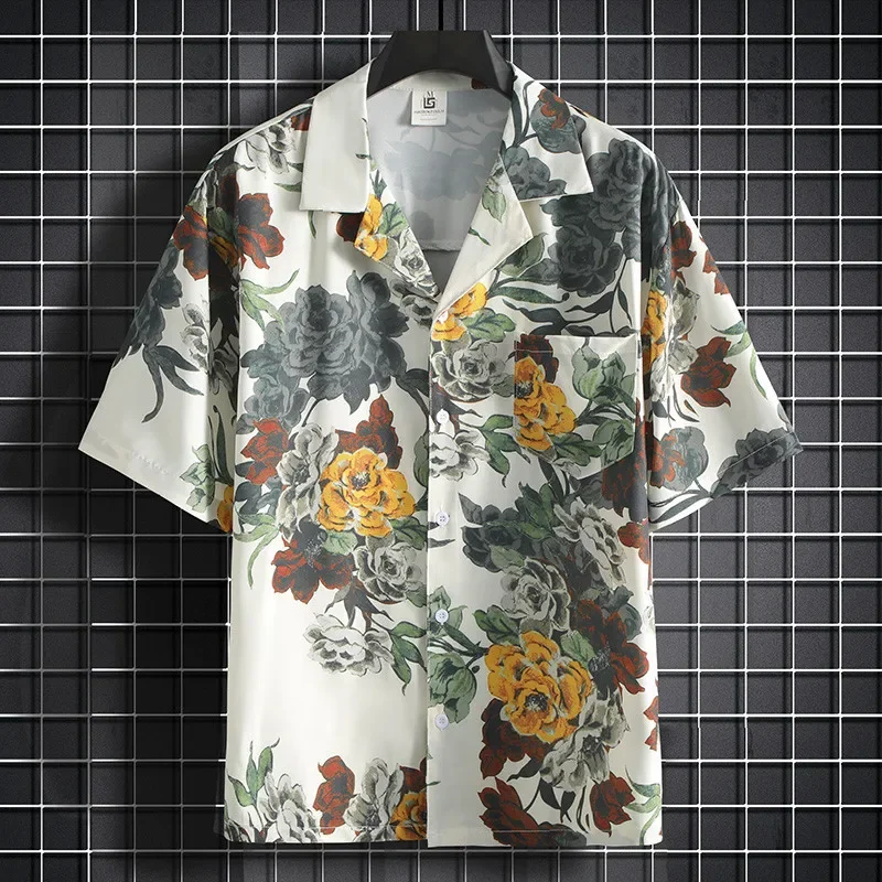 Printed Shirt Men's Short Slee - Summer Clothing Styles Men reseña y precio