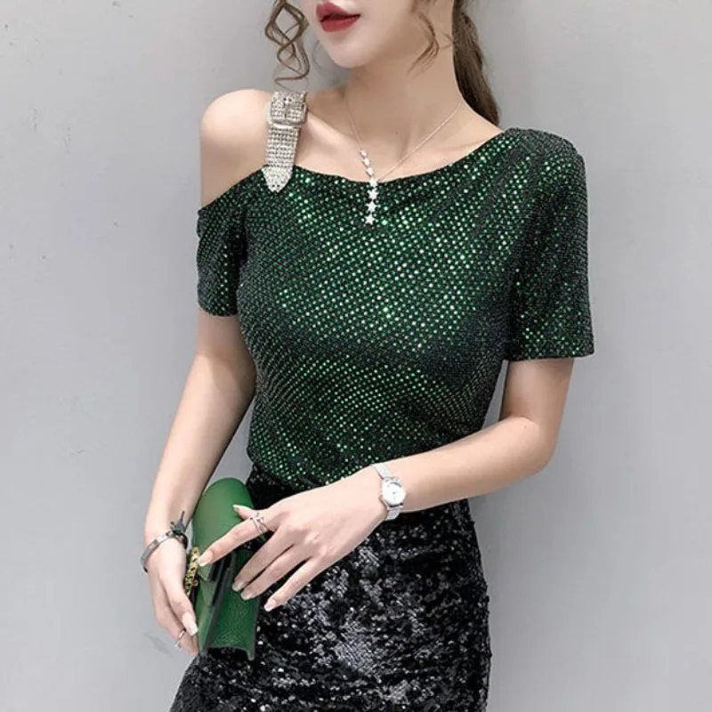 Sexy Off Shoulder T Shirt for  - Summer Clothing Reviews reseña y precio