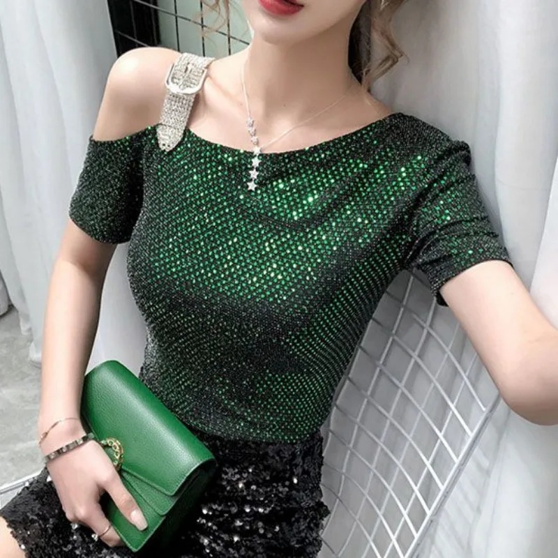 Sexy Off Shoulder T Shirt for  - Summer Clothing Reviews reseña y precio