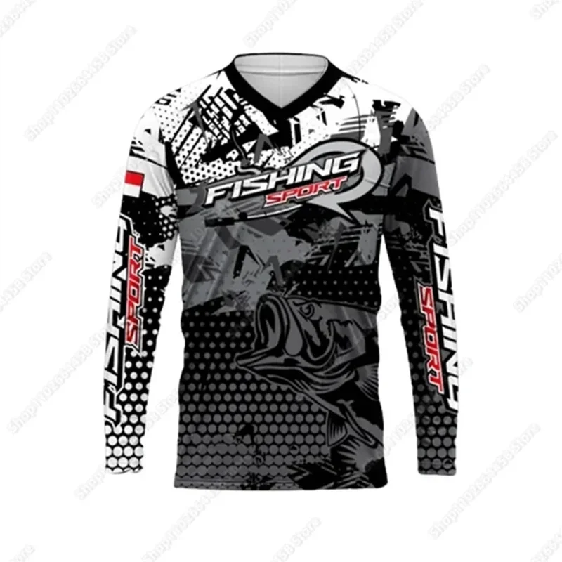 Summer Fishing Shirt Men Sun U - Rash Guard Long Sleeve reseña y precio