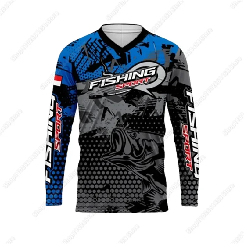 Summer Fishing Shirt Men Sun U - Rash Guard Long Sleeve reseña y precio