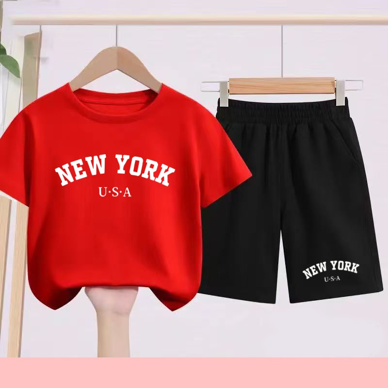 Children's Summer T-shirt + Sh - Summer Clothing Images reseña y precio