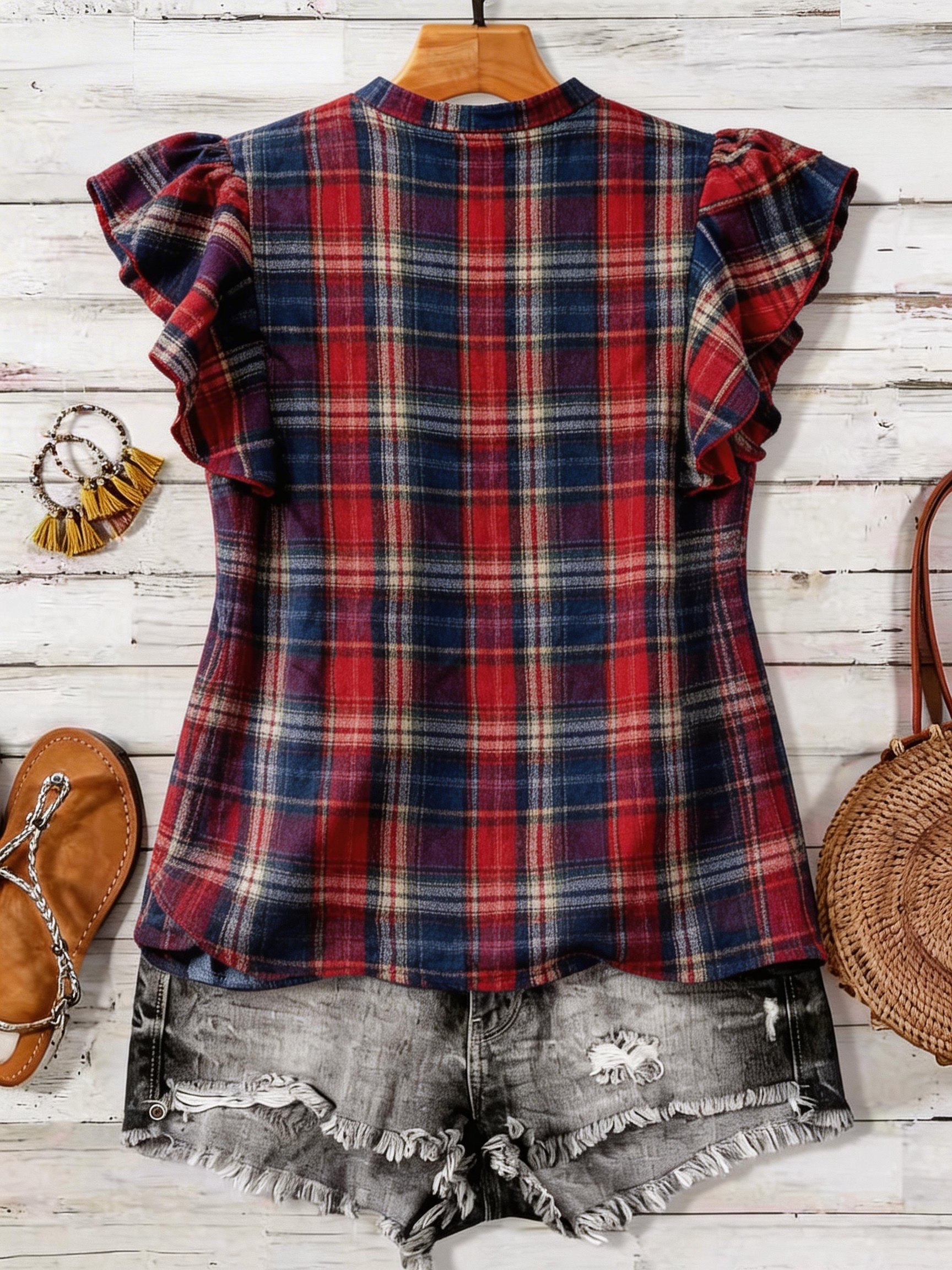 plus Size Retro round Neck Pri - Summer Clothing Colors reseña y precio