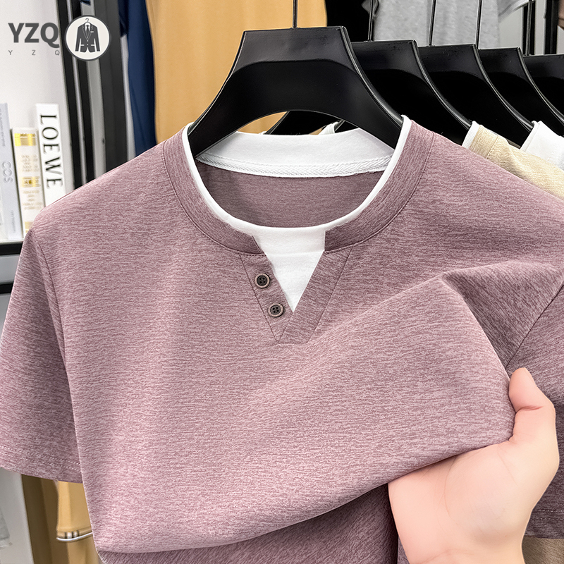 Mens Short Sleeve T Shirt Henl - Summer Clothing For Young Men reseña y precio