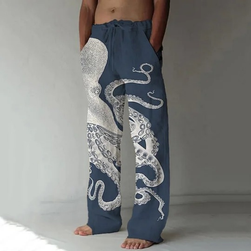 Japanese Art Octopus Graphic P - Summer Clothing Men 2025 reseña y precio
