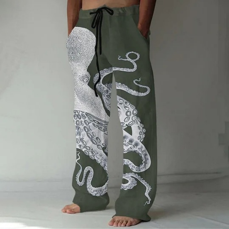 Japanese Art Octopus Graphic P - Summer Clothing Men 2025 reseña y precio