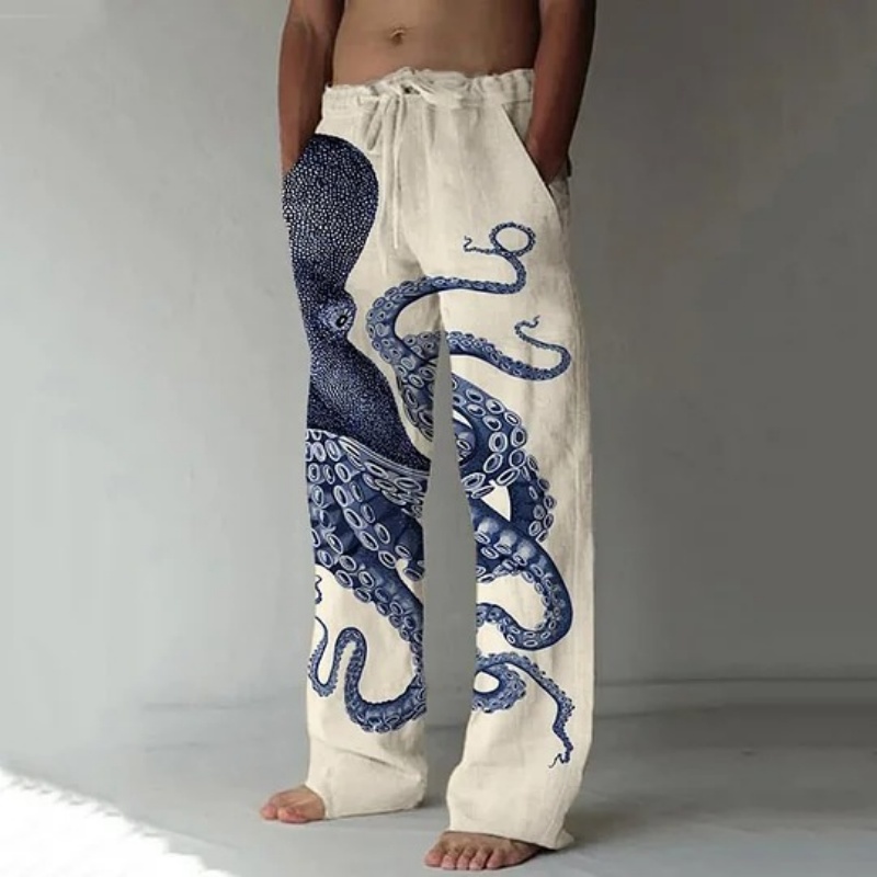 Japanese Art Octopus Graphic P - Summer Clothing Men 2025 reseña y precio