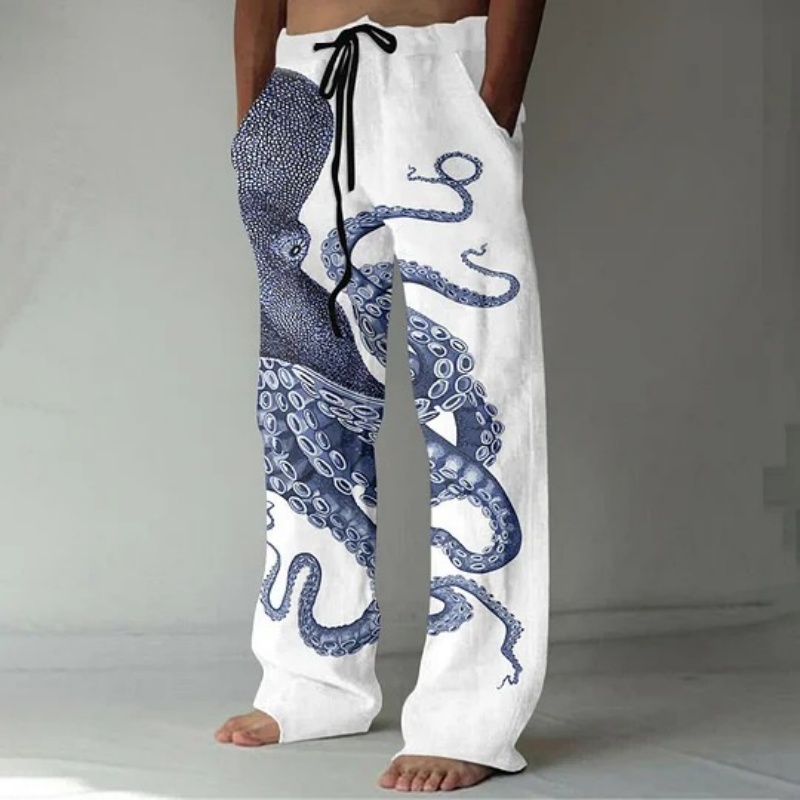 Japanese Art Octopus Graphic P - Summer Clothing Men 2025 reseña y precio
