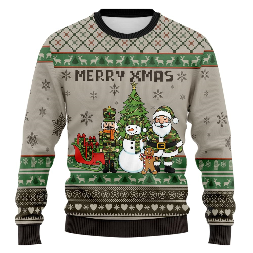 2026 Camo Santa Claus Graphic  - Summer Jumper Clothing reseña y precio