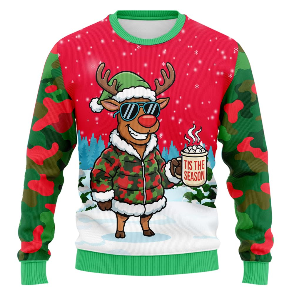 2026 Camo Santa Claus Graphic  - Summer Jumper Clothing reseña y precio