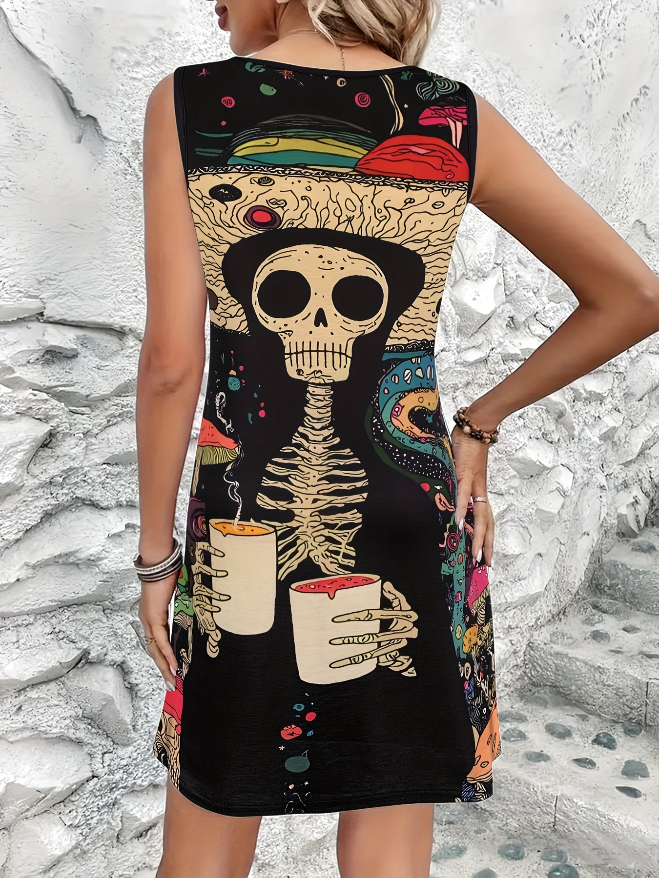 Women'S Gothic Punk Casual Dre - Summer Clothing For 60 Year Old Woman reseña y precio