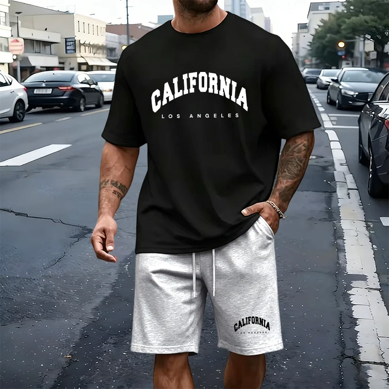 Men's T-Shirt Tracksuit Print  - Summer Clothing For Young Men reseña y precio